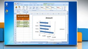 How to create a bar and chart  graph in Excel 2007