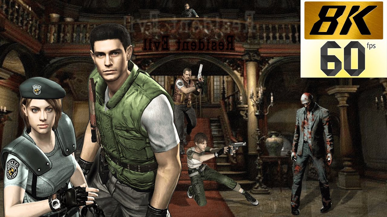 Resident Evil HD Remaster - All Endings (Remastered 8K 60FPS)