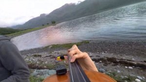 Sunset fiddle tunes among the midges!