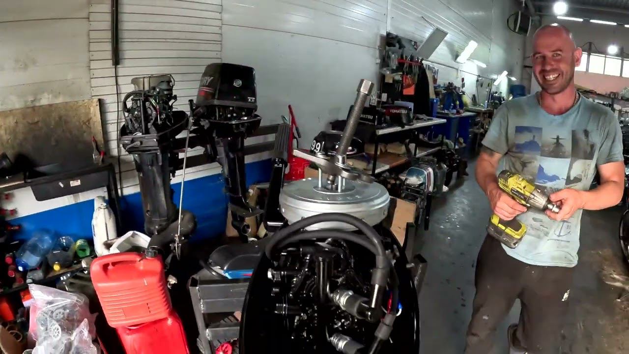Установка катушки генератора на Tohatsu 9.8 смотреть онлайн