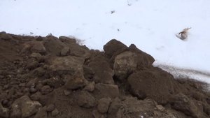 Работа экскаватором в отвал