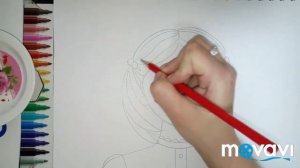 Как нарисовать Портрет Мамы 1-я ЧАСТЬ !