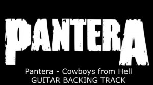Pantera - Cowboys from Hell GUITAR BACKING TRACK