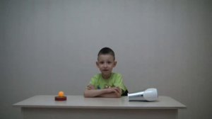 Опыт с феном и шариком для пинг понга