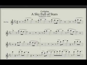 Coldplay – A Sky Full of Stars (sheet music for saxophone)