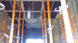 Перекрытие монолитное. демонтаж кассетной опалубки опалубки