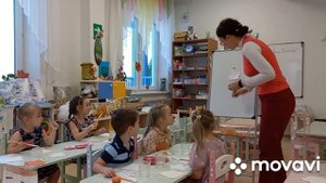 Занятие в средней группе детского сада по рисованию на тему "Осенний лес"