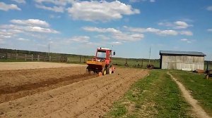 Посадка картофеля трактором Т-25А
