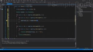 ЗАПОЛНЕНИЕ ДВУМЕРНОГО МАССИВА С КЛАВИАТУРЫ C# _ СЛУЧАЙНЫМИ ЧИСЛАМИ _ C# _ СИ ШАРП УРОКИ _ УРОК # 32