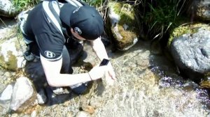 Как намыть золото в горах... найден кусочек золота