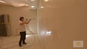 Безвоздушная покраска стен. Как красить Бенжамином. Качественная покраска