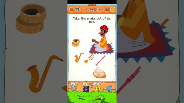Braindom 2 level 22 Take the snake out of its box Walkthrough solution / Braindom riddles level 22 смотреть онлайн