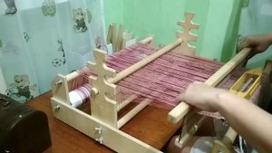 Ткачество саржи на двух бердах