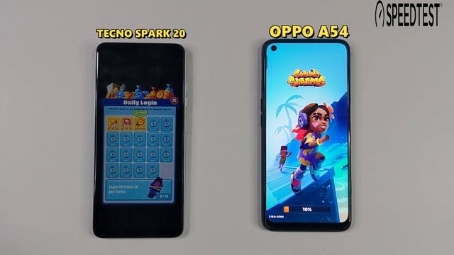 | Tecno Spark 20 vs oppo A54 | Speed Test And Comparison Review in the 2024 |