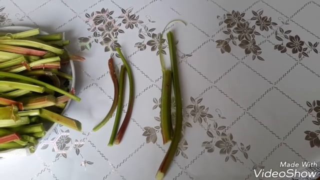 Заморозка из ревеня.
