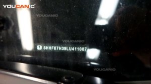 2016-2021 Honda Civic - Vehicle Identification Number (VIN) Location