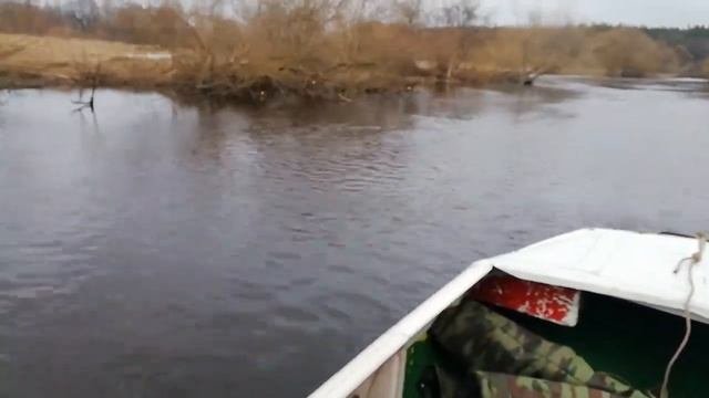 Испытание укороченой до трёх метров лодки 