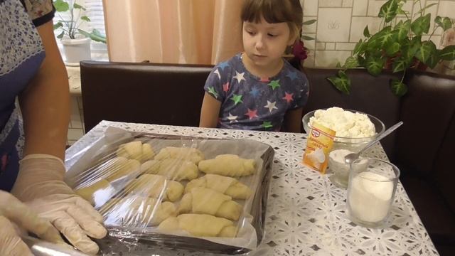 ЭКСПРЕСС РОГАЛИКИ с ТВОРОГОМ ?  //СЛАДКИЕ, ВОЗДУШНЫЕ? !!!