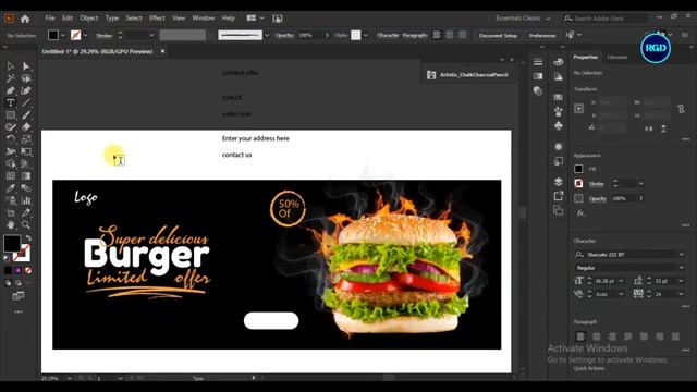 Web Banner Design Inspiration Online Tutorial In Adobe Illustrator Cc