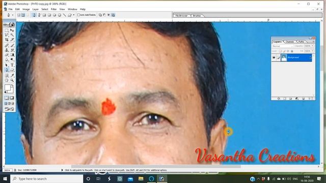 HOW TO CUT A PHOTO WITH PEN TOOL IN AN EASY WAY IN TELUGU