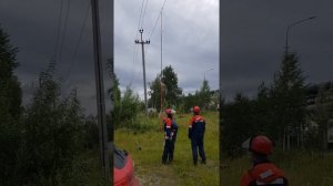 Проверка отсутствие напряжения на Вл, и установка Пз на Вл с земли.