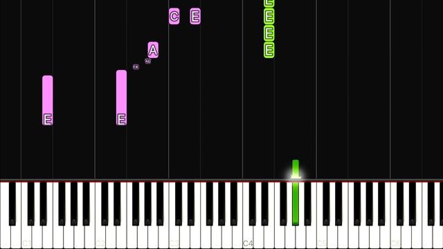 RUSH E - INTERMEDIATE Piano Tutorial смотреть онлайн