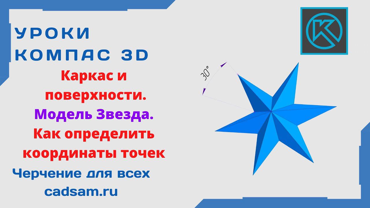 Видеоуроки Компас 3D. Как определить координаты точек (дополнение к предыдущему уроку)