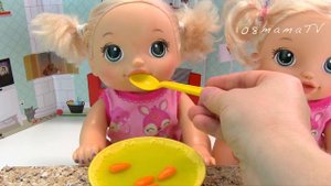 Суп из Броколли с Морковкой для Двойняшек Мультики Как Мама Готовила Еду Куклы Пупсики 108мама тв