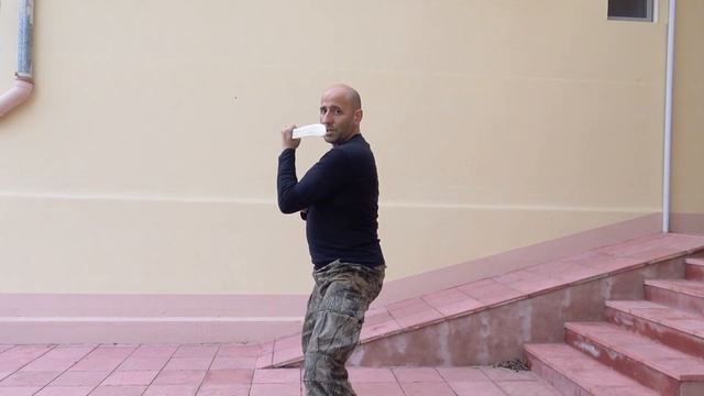 Тренировка с меч, Девятка - Sword spinning - Вращение меча, девятка