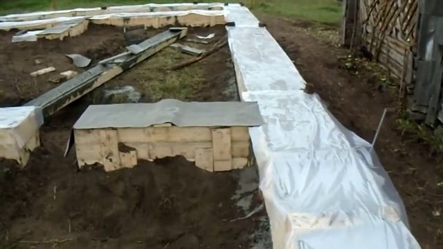 Сделали фундамент под срубовой дом смотреть онлайн