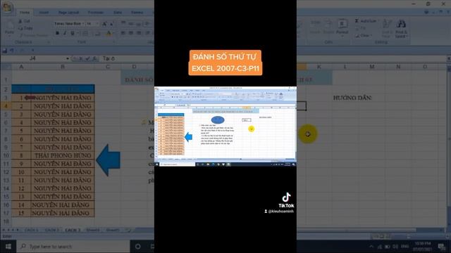 # Đánh số thứ tự Excel -C3-P11 смотреть онлайн