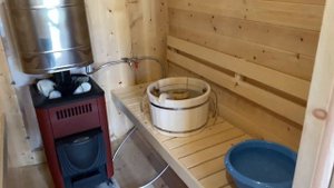 Баня бочка Парна / обзор бани бочки / Квадробочка / установка /цена / баня бочка Магнитогорск