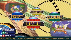 Sonic Mega Collection Nintendo Gamecube Main Menu