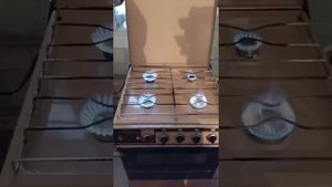 обзор газовой плиты брест 1457-01  цвет розовая