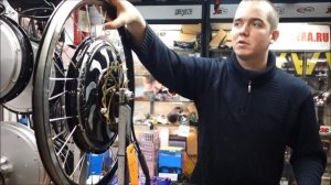 Тестируем мотор-колесо на скорость, бесшумность и рекуперацию ( возврат энергии в аккумулятор )...