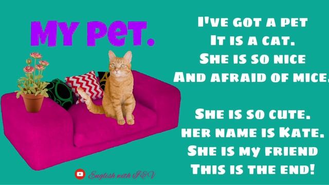 Как учить английский с детьми. Стишок “My pet”. смотреть онлайн