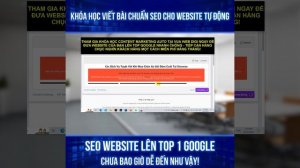 Khóa Học Viết Bài Chuẩn SEO Tự Động - Khóa Học Content Marketing Auto Chuyên Sâu Tại Vua Web Digi #