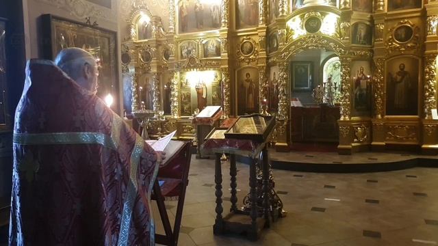 Молебен св. ап. Марку. Утреня с акафистом перед Иверской иконой Божией Матери. смотреть онлайн