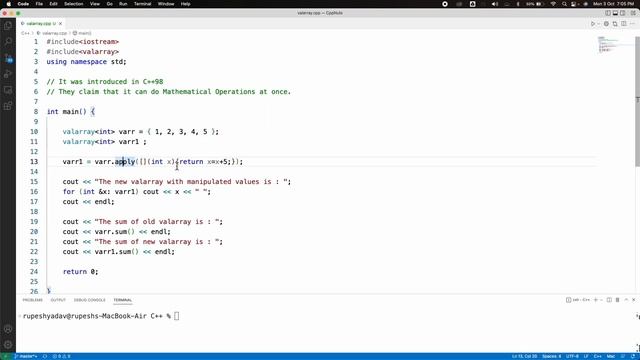valarray in cpp 98 [Very Fast]