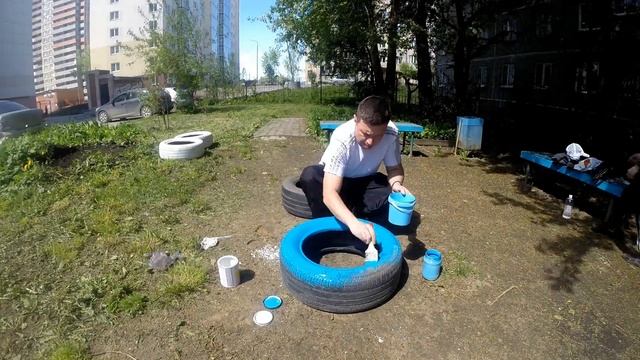 Клумбы из покрышек | Клумбы своими руками | Как сделать клумбу | Клумбы во дворе | Клумбы из шин смотреть онлайн