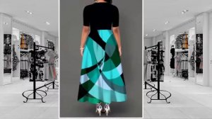 Красивые женские платья, Платье женское комбинированное клетка.