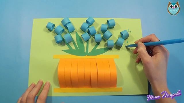 Ваза з квітами...аплікація || VASE with FlOWERS смотреть онлайн