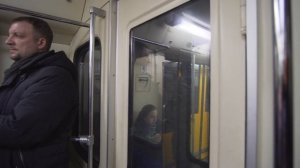 Russia, Moscow, 2X Metro ride from Сухаревская to Комсомо́льская