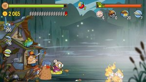 Разблокировал Бомболёт и Бомбу Вонючку! Толстопузик против Болотных Монстров в игре Swamp Attack