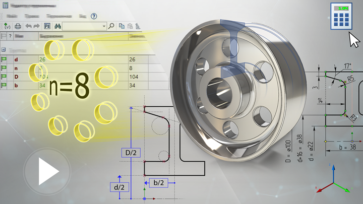 T-FLEX CAD 17 - Создание параметрической модели ролика