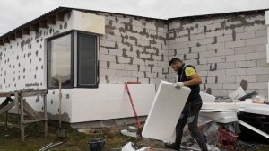 Утепление фасада дома пенопластом