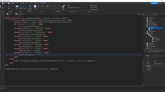 How to Make Admin Commands 7 (Teleport) - Roblox Studio Tutorial смотреть онлайн