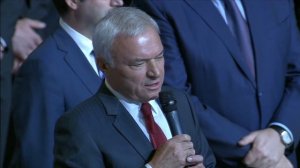 "Мы вернули Кубок в наш город". Речь Виктора Рашникова