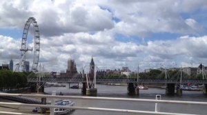 Crossing Waterloo bridge London