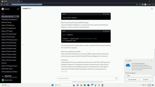 python ide online with pip